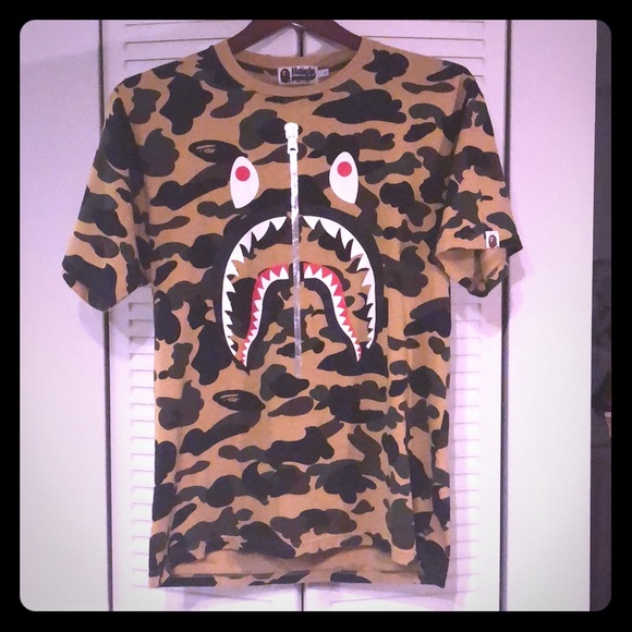 Bape Other - BAPE Shark Camo Tee